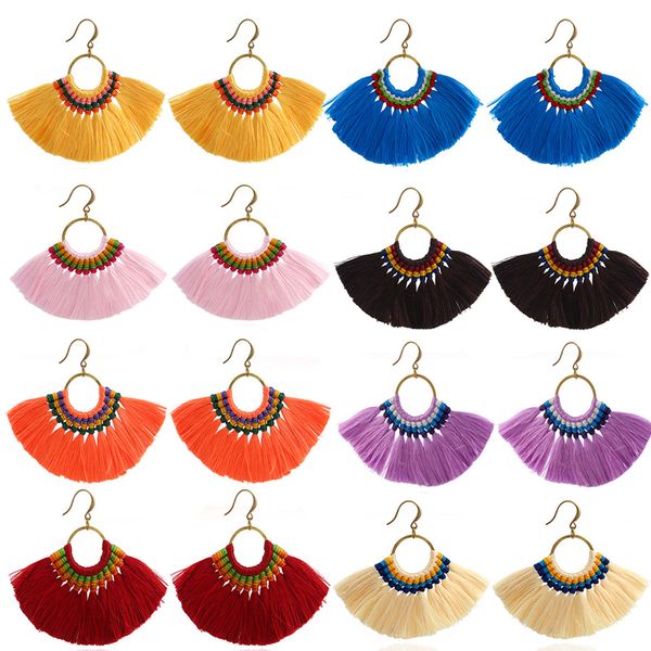 brass tassel earrings exaggerated fan fringe handwork tassel drop dangle earrings for women wedding party jewelry b658l, Silver
brass tassel earrings exaggerated fan fringe handwork tassel drop dangle earrings for women wedding party jewelry b658l, Silver