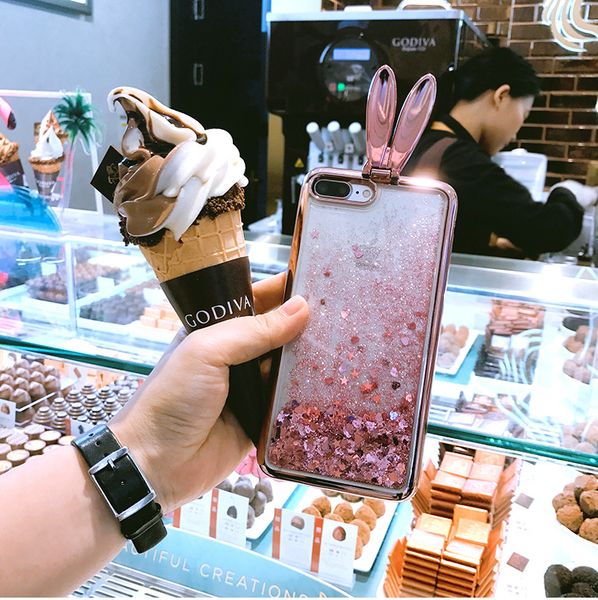 new cute flare fashion quicksand glitter rabbit ears phone case for iphone 5 5s x 6 6s 8 7 plus luxury plating phone case cover with holder
new cute flare fashion quicksand glitter rabbit ears phone case for iphone 5 5s x 6 6s 8 7 plus luxury plating phone case cover with holder
