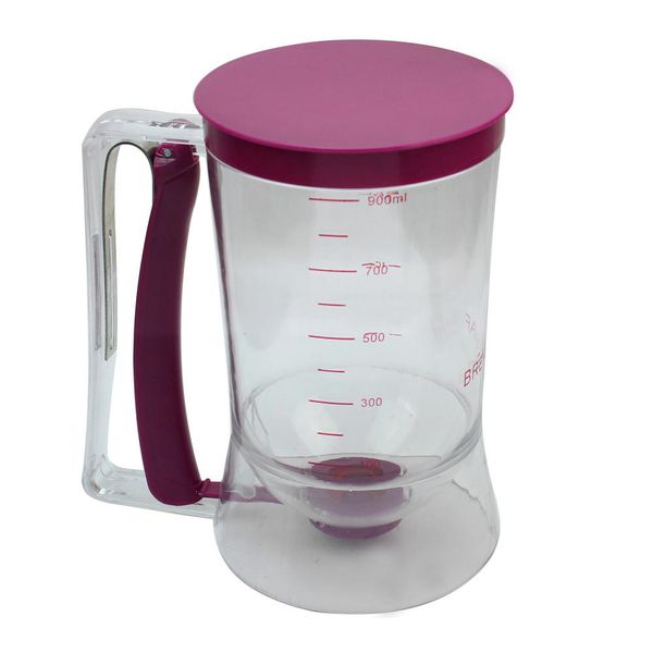 wholesale- plastic pancake batter dispenser jug kitchen cooking tool for diy mix pastry cupcake cake waffles muffins accurate measure 900ml
wholesale- plastic pancake batter dispenser jug kitchen cooking tool for diy mix pastry cupcake cake waffles muffins accurate measure 900ml