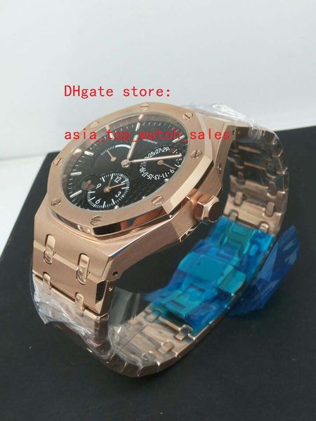 latest versio quality watches power reserve rose gold black dial automatic display date automatic fashion mens watches, Slivery;brown 
latest versio quality watches power reserve rose gold black dial automatic display date automatic fashion mens watches, Slivery;brown