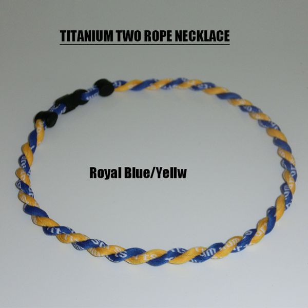 2022 new 2 rope navy gray tornado twist titanium sports necklace, Silver
2022 new 2 rope navy gray tornado twist titanium sports necklace, Silver