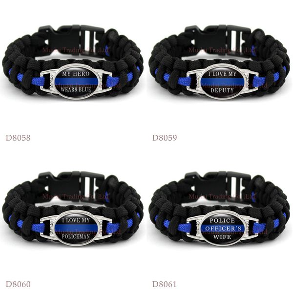 I Love My Deputy THIN BLUE LINE Paracord Survival Wife Outdoor Bracelets Keep My Safe Bracelets Black Cord Custom
I Love My Deputy THIN BLUE LINE Paracord Survival Wife Outdoor Bracelets Keep My Safe Bracelets Black Cord Custom