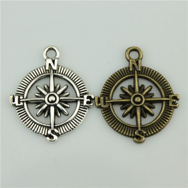 wholesale-100pcs/lot 24mm vintage 2 colors antique silver, antique bronze plated zinc alloy compass charms, diy vintage jewelry wholesale, Bronze;silver
wholesale-100pcs/lot 24mm vintage 2 colors antique silver, antique bronze plated zinc alloy compass charms, diy vintage jewelry wholesale, Bronze;silver