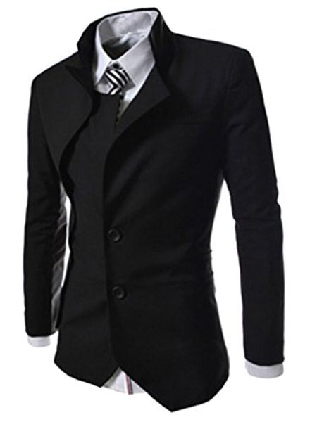 wholesale- abetteric men's hipster unbalanced plain 2 buttons blazer outwear suit, White;black
wholesale- abetteric men's hipster unbalanced plain 2 buttons blazer outwear suit, White;black
