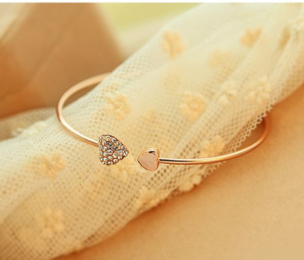 wholesale- mix wholesale.2014 new heart crystal love opening gold siliver plated bracelet crystal bracelets bangles for women, Golden;silver
wholesale- mix wholesale.2014 new heart crystal love opening gold siliver plated bracelet crystal bracelets bangles for women, Golden;silver