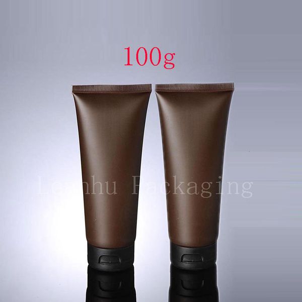 

100g x 50 empty brown soft tube for cosmetic packaging 100ml lotion cream plastic bottle skin care cream squeeze containers tube