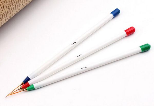 3 pcs set nail art design dotting painting drawing brush pen tools, Silver
3 pcs set nail art design dotting painting drawing brush pen tools, Silver