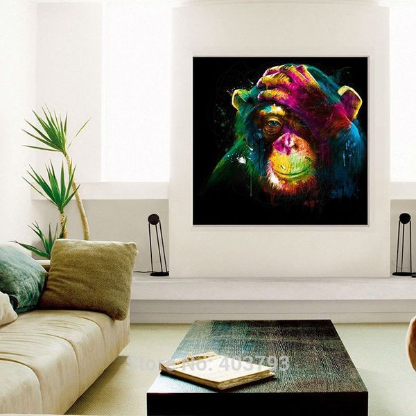wall art hand painted oil painting no framed colorful year of monkey painting on canvas modern animals picture for living room
wall art hand painted oil painting no framed colorful year of monkey painting on canvas modern animals picture for living room
