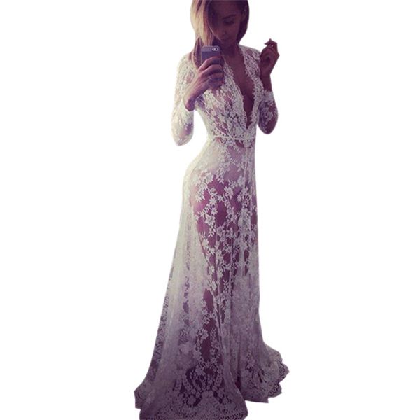 wholesale- summer women lace evening party dresses gown formal long maxi dress wj, White;black
wholesale- summer women lace evening party dresses gown formal long maxi dress wj, White;black