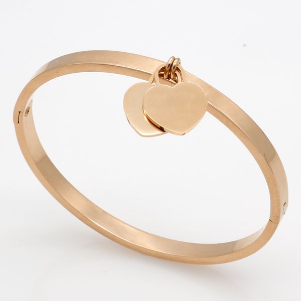 2019 fashion brand stainless steel fashion double heart lover bracelet bangle with crystal for women love bracelets pulseira fine jewelry, Black
2019 fashion brand stainless steel fashion double heart lover bracelet bangle with crystal for women love bracelets pulseira fine jewelry, Black