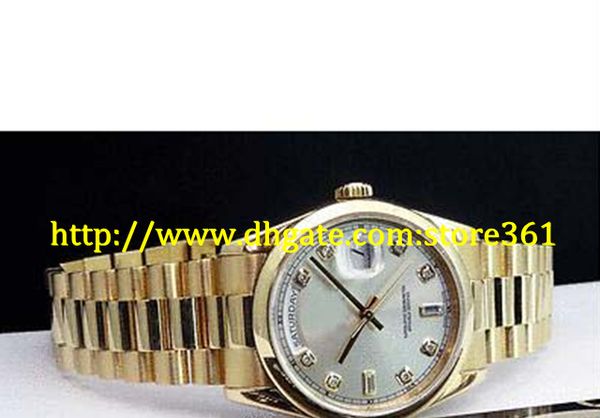 store361 new arrive watches men's watches 36mm 18k 18kt gold president silver diamond 118208, Slivery;brown
store361 new arrive watches men's watches 36mm 18k 18kt gold president silver diamond 118208, Slivery;brown
