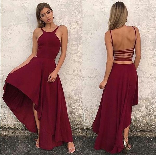 selling dark red chiffon hi low prom dresses evening dress party gowns with criss cross in stock
selling dark red chiffon hi low prom dresses evening dress party gowns with criss cross in stock