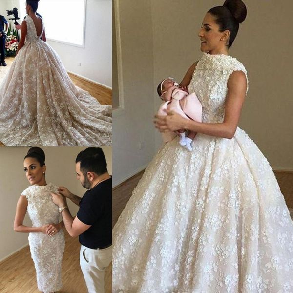 amazing full lace appliques sheath wedding dresses with detachable long train open back sleeveless bridal gowns saudi arabia wedding vestido, White
amazing full lace appliques sheath wedding dresses with detachable long train open back sleeveless bridal gowns saudi arabia wedding vestido, White
