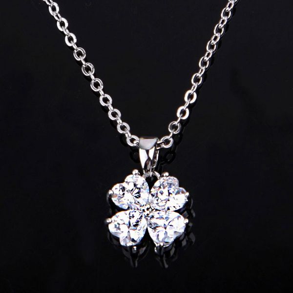 new elegant women rhinestone sweater chain necklace crown four leaf clover jewelry pendants necklace for wedding birthday party gift, Silver
new elegant women rhinestone sweater chain necklace crown four leaf clover jewelry pendants necklace for wedding birthday party gift, Silver