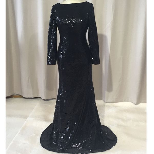 new sparkly vintage black backless evening dresses full sleeve sequined mermaid prom custom made gorgeous long formal gowns sale, Black;red
new sparkly vintage black backless evening dresses full sleeve sequined mermaid prom custom made gorgeous long formal gowns sale, Black;red