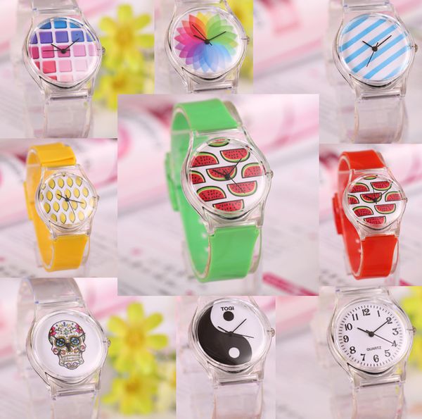 wengle 2017 new summer refreshing lovely fruit fruit watermelon transparent plastic person cranial head ms. quartz watch, Slivery;brown 
wengle 2017 new summer refreshing lovely fruit fruit watermelon transparent plastic person cranial head ms. quartz watch, Slivery;brown