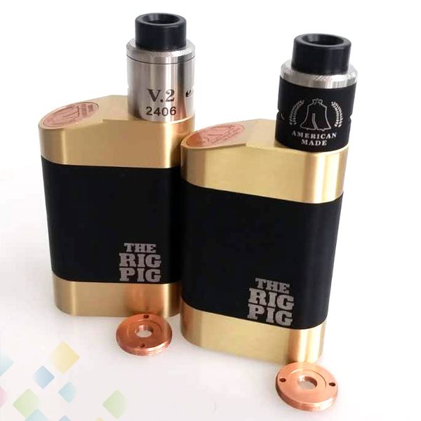Vaporizer The Rig Pig Kit come with The Rig Pig Box Mod and ROUGHNECK RDA fit 18650 Battery Brass Body DHL Free
Vaporizer The Rig Pig Kit come with The Rig Pig Box Mod and ROUGHNECK RDA fit 18650 Battery Brass Body DHL Free