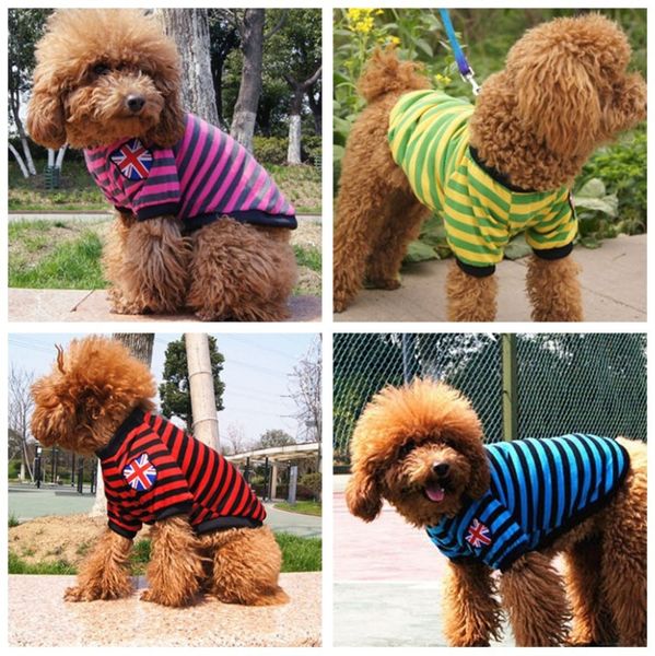 polo fashion sizes dog pet casual autumn knit flag british small stripe shirts dog vest clothes series 4 t-shirt 5 colors etkxt
polo fashion sizes dog pet casual autumn knit flag british small stripe shirts dog vest clothes series 4 t-shirt 5 colors etkxt