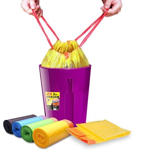 household garbage bags colored drawstring portable thick classification bag for home kitchen office waste basket trash can liner ic557
household garbage bags colored drawstring portable thick classification bag for home kitchen office waste basket trash can liner ic557