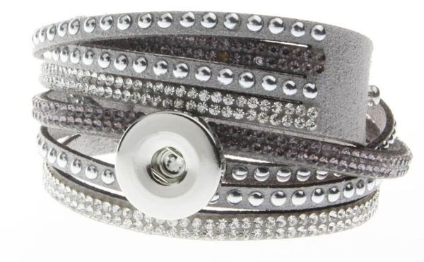 10pc/lot multi layer girl women rivet rhinestone diy jewelry noosa button leather bracelet snap button bracelet snap jewelry fit 18mm charm, Black
10pc/lot multi layer girl women rivet rhinestone diy jewelry noosa button leather bracelet snap button bracelet snap jewelry fit 18mm charm, Black