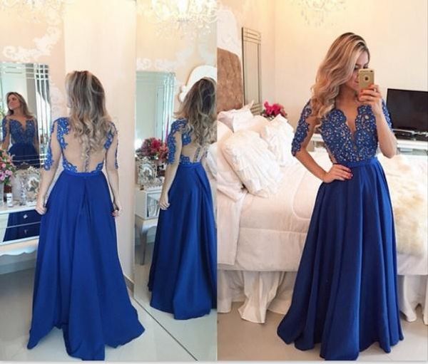 royal blue evening gowns 2020 with half sleeves a line long formal prom party dreses custom made, Black;red
royal blue evening gowns 2020 with half sleeves a line long formal prom party dreses custom made, Black;red