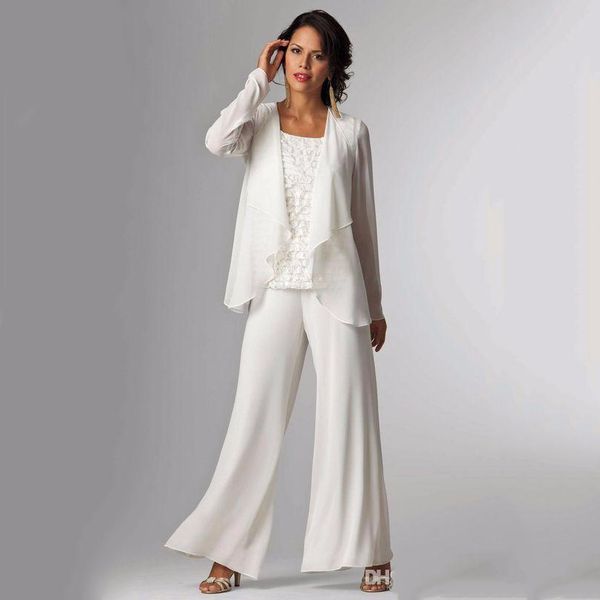elegant white mother of the bride dress suits three pieces pants suit with long sleeve jacket for mother of bride gowns, Black;red
elegant white mother of the bride dress suits three pieces pants suit with long sleeve jacket for mother of bride gowns, Black;red