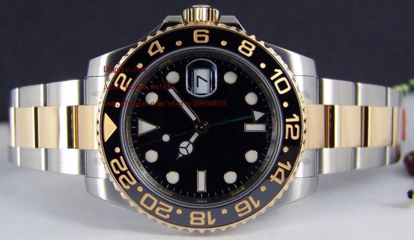 Luxury AAA Brand Asia 2813 Movement 40MM Ceramic Two Tone Gold GMT 116713 116713LN Automatic Mechanical Mens Men's Watch Watches
Luxury AAA Brand Asia 2813 Movement 40MM Ceramic Two Tone Gold GMT 116713 116713LN Automatic Mechanical Mens Men's Watch Watches