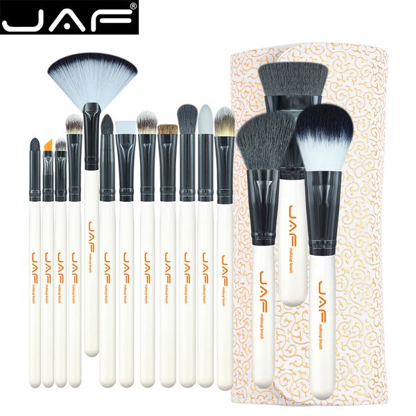 jaf studio 15 piece makeup brush kit super soft hair pu leather case holder make up brush set cosmetic beauty tools j1504c -w
jaf studio 15 piece makeup brush kit super soft hair pu leather case holder make up brush set cosmetic beauty tools j1504c -w