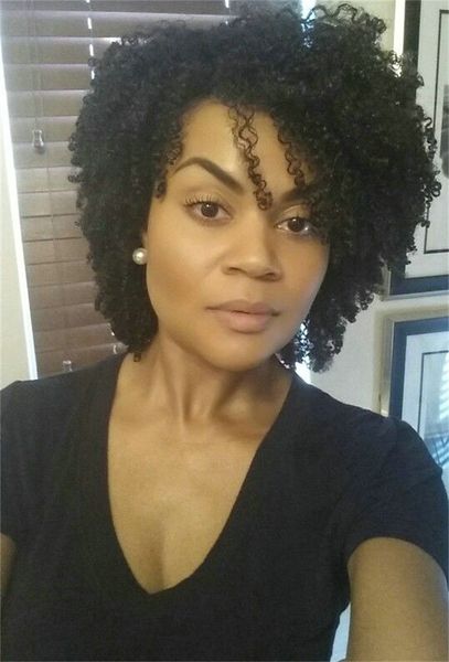 african american daily human hair wig short brazilian kinky curly virgin remy afro lace front wigs for black women fast express pixie cut bo, Black;brown
african american daily human hair wig short brazilian kinky curly virgin remy afro lace front wigs for black women fast express pixie cut bo, Black;brown