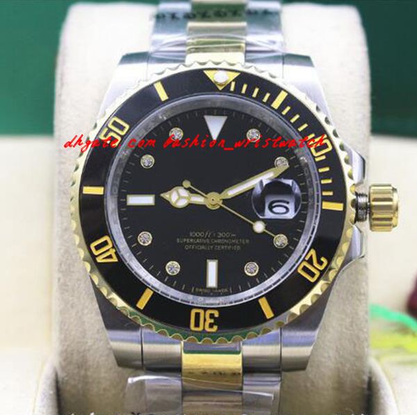 fashion luxury wristwatch mint mens black diamond ceramic 116613 twotone gold dive watch automatic mechanical men watches, Slivery;brown
fashion luxury wristwatch mint mens black diamond ceramic 116613 twotone gold dive watch automatic mechanical men watches, Slivery;brown