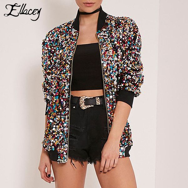 wholesale- brand new stylish sequins bomber jacket multi-color shiny bling bling sequin jacket women basic coats show camo jacket, Black;brown
wholesale- brand new stylish sequins bomber jacket multi-color shiny bling bling sequin jacket women basic coats show camo jacket, Black;brown