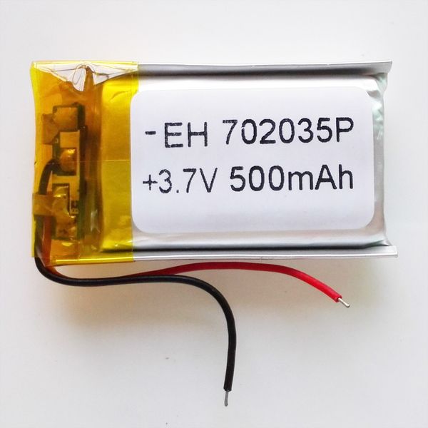 3.7V 500mAh 702035 Lithium Polymer Rechargeable Battery LiPo cells power For Mp3 headphone DVD GPS mobile phone Camera psp Toys
3.7V 500mAh 702035 Lithium Polymer Rechargeable Battery LiPo cells power For Mp3 headphone DVD GPS mobile phone Camera psp Toys