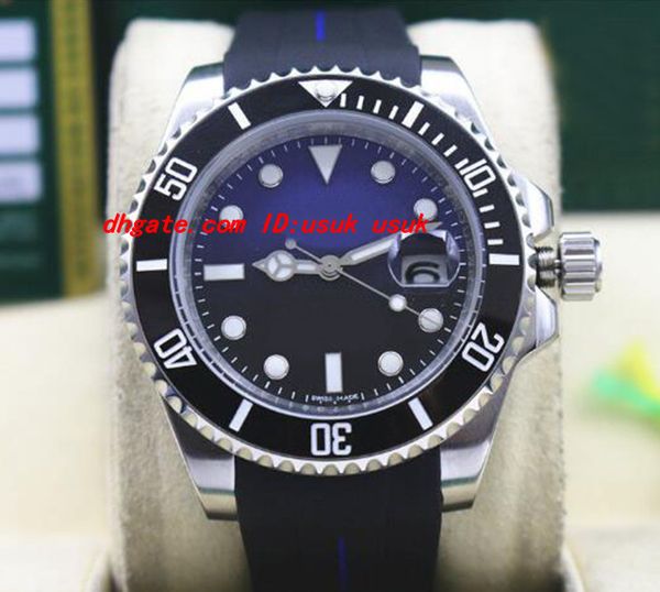 luxury wristwatch rubber bracelet ceramic black/blue dial #116610 40mm automatic mechanical men watches new arrival, Slivery;brown
luxury wristwatch rubber bracelet ceramic black/blue dial #116610 40mm automatic mechanical men watches new arrival, Slivery;brown