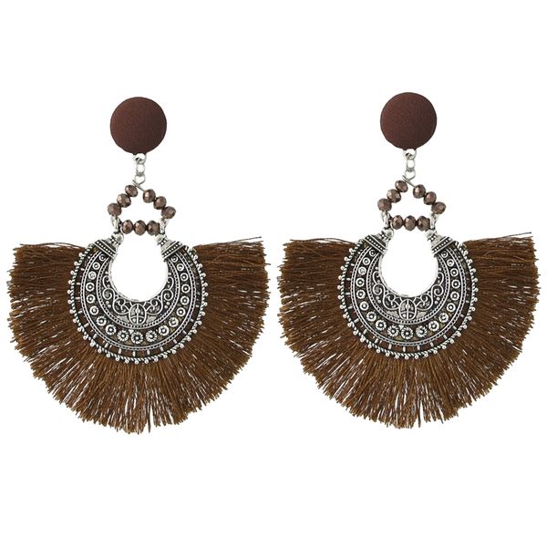 idealway 5 color new fashion vintage style carving metal button shape thread dangle earrings, Golden
idealway 5 color new fashion vintage style carving metal button shape thread dangle earrings, Golden