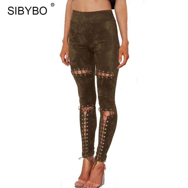 wholesale- sibybo suede leather pants 2017 new spring summer high waist lace up slim stretch skinny bodycon pencil leggings pants, Black
wholesale- sibybo suede leather pants 2017 new spring summer high waist lace up slim stretch skinny bodycon pencil leggings pants, Black