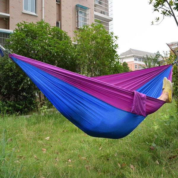 Whole ale portable nylon parachute double hammock garden outdoor camping travel urvival hammock leeping bed for 2 per on
Whole ale portable nylon parachute double hammock garden outdoor camping travel urvival hammock leeping bed for 2 per on