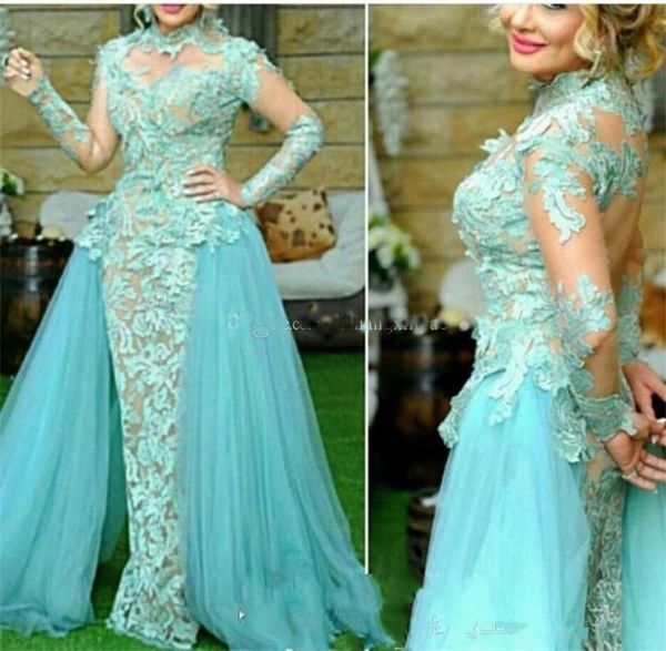 green long evening dresses elegant high neck long sleeve see through back applique sweep train prom gown new, Black;red
green long evening dresses elegant high neck long sleeve see through back applique sweep train prom gown new, Black;red