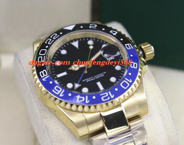 fashion luxury wristwatch new 18k gold stainless steel ii 116710 black blue ceramic bezel automatic movement men watches quality, Slivery;brown
fashion luxury wristwatch new 18k gold stainless steel ii 116710 black blue ceramic bezel automatic movement men watches quality, Slivery;brown