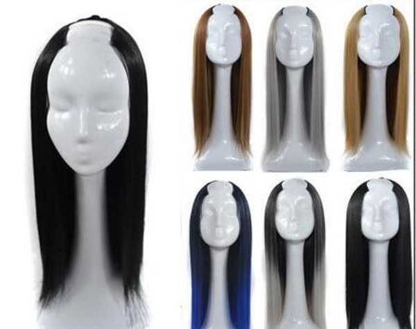 hair wig long straight hair ombre color u-shaped life-like women soft many colors seamless matte silk, Black
hair wig long straight hair ombre color u-shaped life-like women soft many colors seamless matte silk, Black