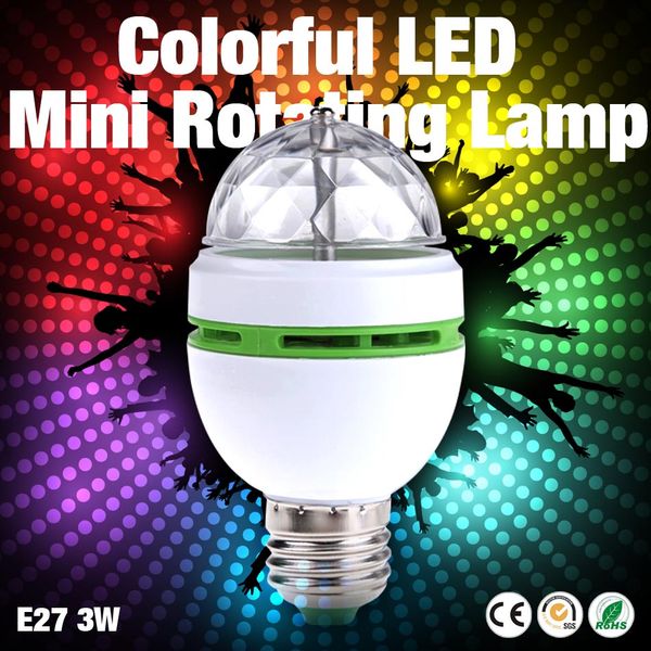 wholesale- factory sale new e27 3w colorful auto rotating lampada 85-260v bulb stage light party lamp disco mini rgb led nightlight
wholesale- factory sale new e27 3w colorful auto rotating lampada 85-260v bulb stage light party lamp disco mini rgb led nightlight