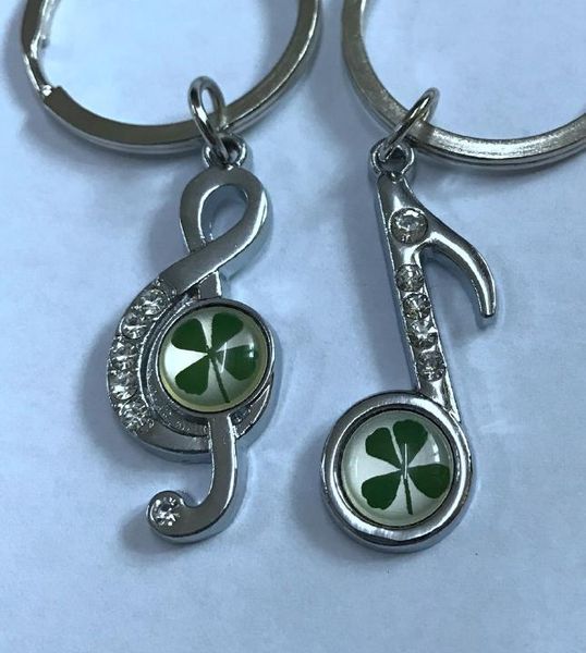 yqtdmy 12 pcs handmade four leaf clover fashion music design keychain, Slivery;golden
yqtdmy 12 pcs handmade four leaf clover fashion music design keychain, Slivery;golden