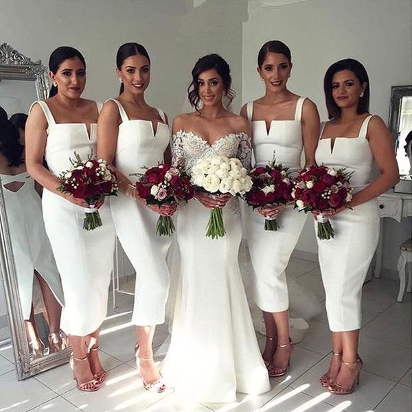 2020 bodice tea length white bridesmaid dresses spaghetti straps sheath short maid of honor party gowns ba4494 under 100
2020 bodice tea length white bridesmaid dresses spaghetti straps sheath short maid of honor party gowns ba4494 under 100