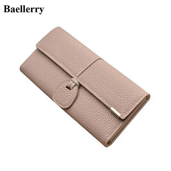 

2017 New Designer Phone Leather Wallets Women Wallets Long Solid Coin Purses Clutch Wallets Female Money Bag Credit Card Holders