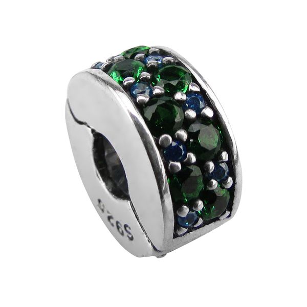 2017 summer original 925 sterling silver clip beads loose beads fits for pandora bracelet jewelry with green zircon diy charms women, Black
2017 summer original 925 sterling silver clip beads loose beads fits for pandora bracelet jewelry with green zircon diy charms women, Black