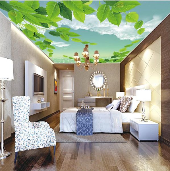 luxury european modern blue sky white clouds green leaves white clouds ceiling roof murals
luxury european modern blue sky white clouds green leaves white clouds ceiling roof murals