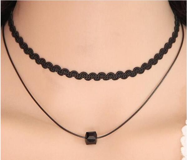 12pcs/lot diy handmade popular handmade concise crystal square two layer lace necklace chokers jewelry black velet rope necklace sale, Golden;silver
12pcs/lot diy handmade popular handmade concise crystal square two layer lace necklace chokers jewelry black velet rope necklace sale, Golden;silver