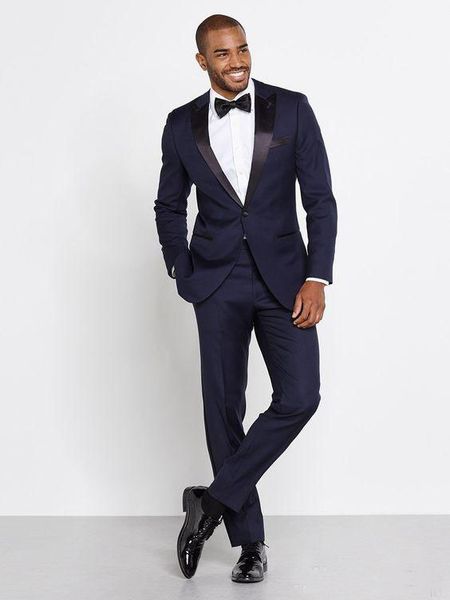 2017 men navy tuxedos two piece suits one button peak lapel satin custom made wedding groom slim suits high quality, Black;gray
2017 men navy tuxedos two piece suits one button peak lapel satin custom made wedding groom slim suits high quality, Black;gray