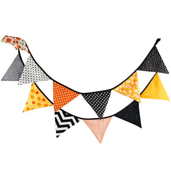 3.2m of 12 flags cotton fabric banners personality wedding bunting decor halloween black orange vintage party baby shower garland decoration
3.2m of 12 flags cotton fabric banners personality wedding bunting decor halloween black orange vintage party baby shower garland decoration