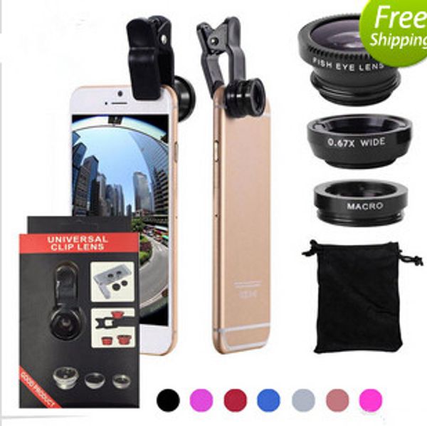 3 in 1 universal clip camera mobile phone lens fish eye + macro + wide angle for iphone 7 samsung galaxy s8 with retail package
3 in 1 universal clip camera mobile phone lens fish eye + macro + wide angle for iphone 7 samsung galaxy s8 with retail package