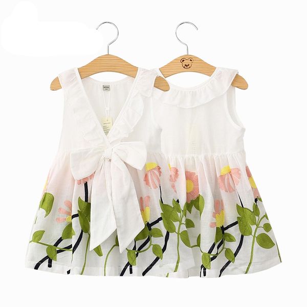 2017 lotus printing girls dress sleeveless girl clothes bow kids dresses for girls floral summer costume princess dress, Red;yellow
2017 lotus printing girls dress sleeveless girl clothes bow kids dresses for girls floral summer costume princess dress, Red;yellow